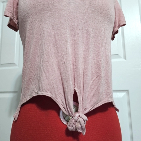 Threads Studio Strappy Front Tie Tee Shirt - Size M - Picture 5 of 9